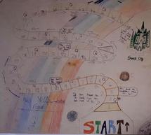 ALL BRIGHT CLUB West London, FREE resources for CREATIVE INSPIRATION sustainability board game, from waste drawer base